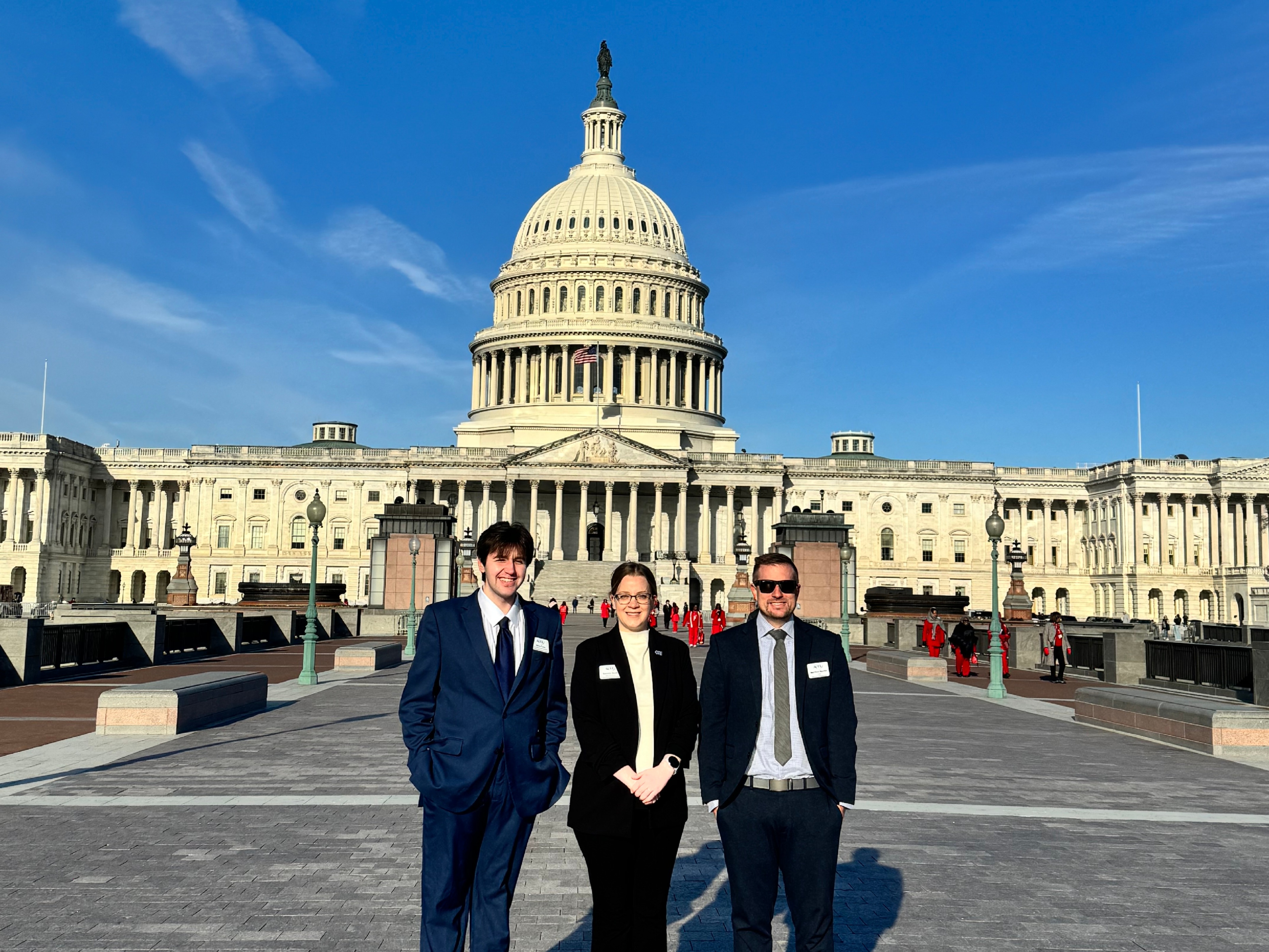 Virginia ACTE members outside U.S. Capitol